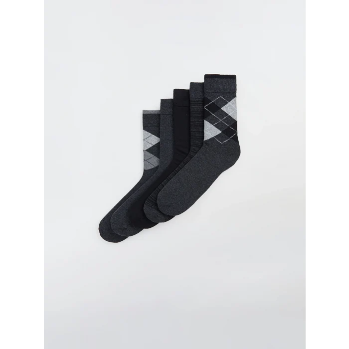 LCW ACCESSORIES Karışık Desenli Erkek Soket Çorap 5li