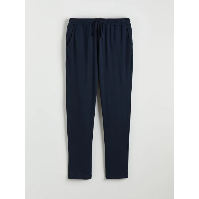 LC WAIKIKI Lacivert Standart Kalıp Erkek Düğmeli Pijama Takım