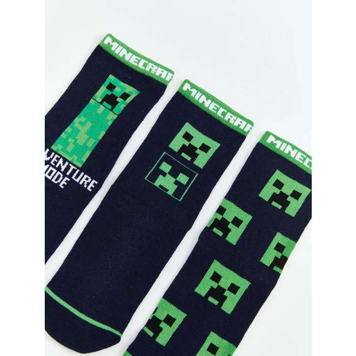 LCW Kids Karışık Minecraft Desenli Erkek Çocuk Soket Çorap 5li