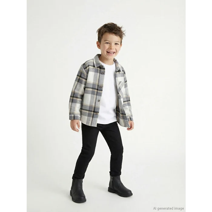 LCW Kids Siyah Basic Gabardin Erkek Çocuk Pantolon