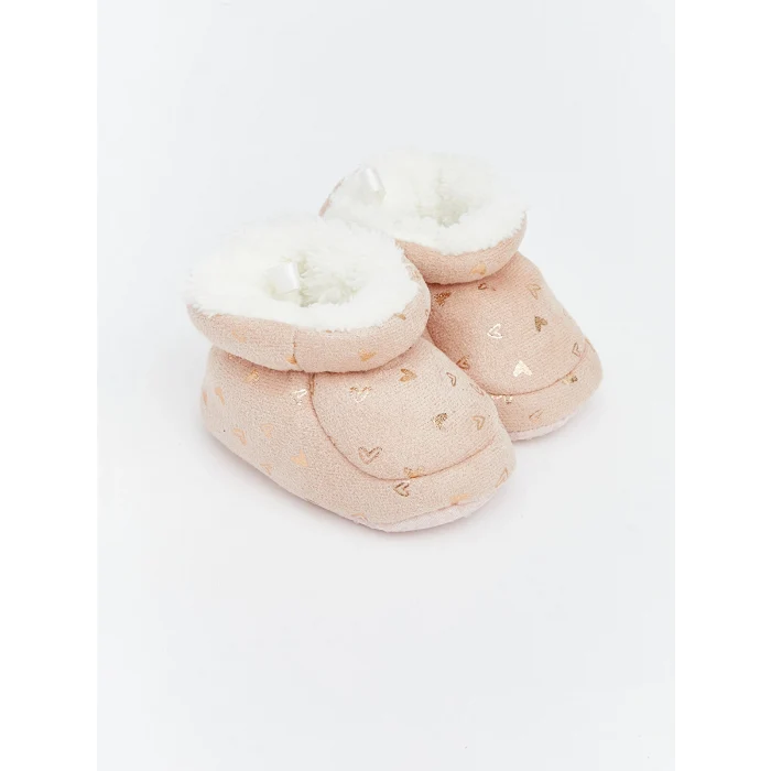 LCW STEPS Pembe İçi Kürklü Kız Bebek Ev Botu