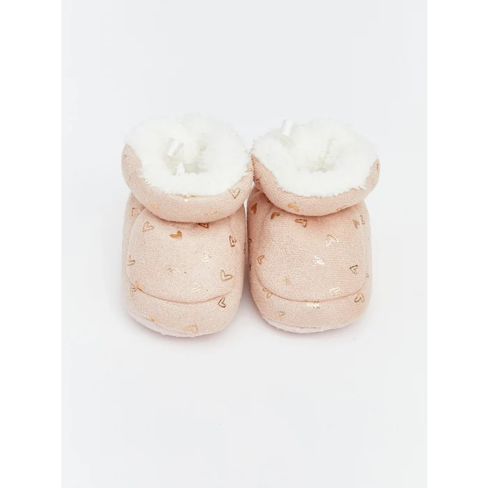 LCW STEPS Pembe İçi Kürklü Kız Bebek Ev Botu