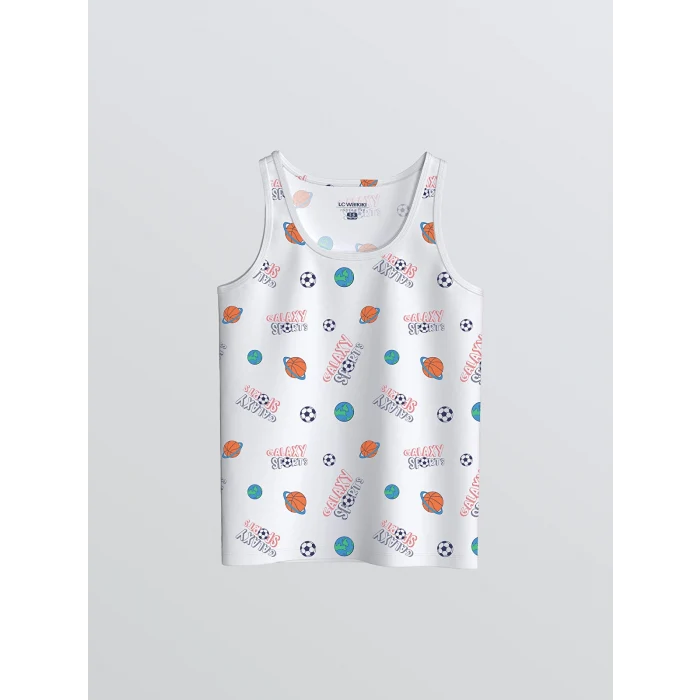 LCW Kids Beyaz Bisiklet Yaka Erkek Çocuk Atlet 2li