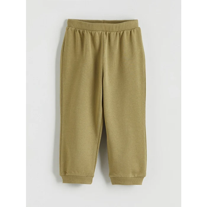 LCW baby Ekru Dinozor Baskılı Erkek Bebek Sweatshirt ve Eşofman Alt