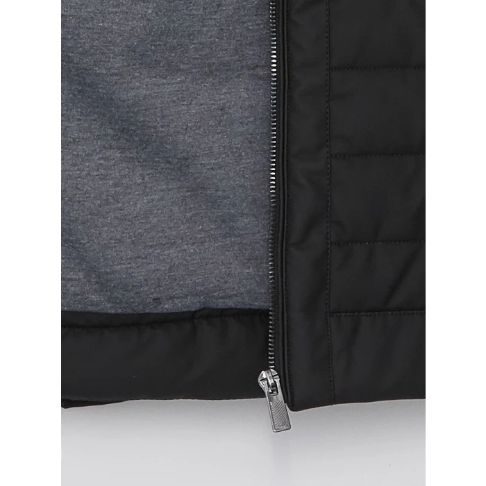 LCWAIKIKI Classic Siyah Standart Kalıp Dik Yaka Erkek Deri Görünümlü Mont