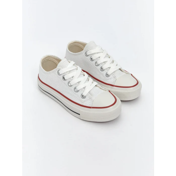 LCW STEPS Beyaz Bağcıklı Kız Çocuk Spor Ayakkabı