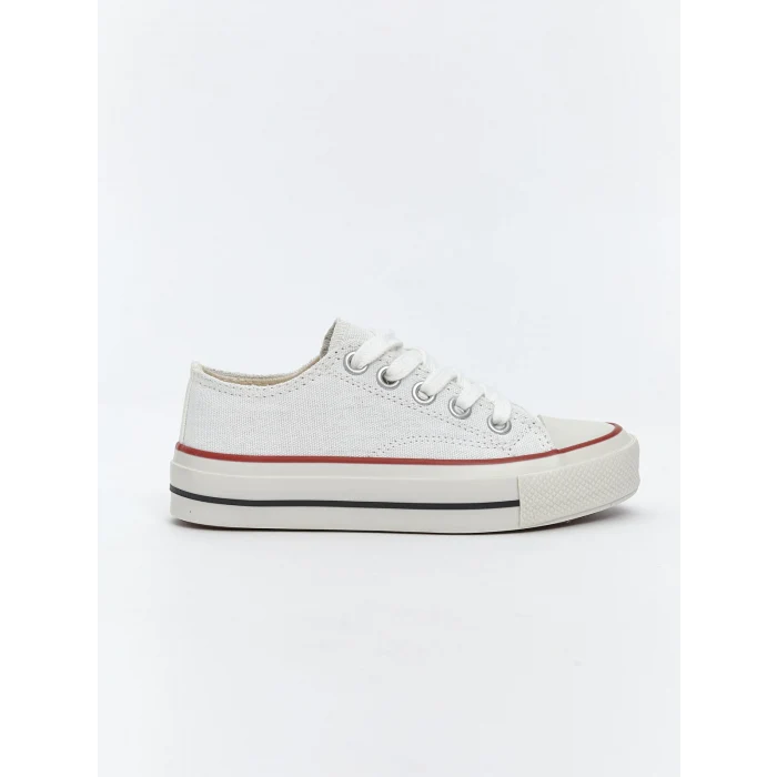 LCW STEPS Beyaz Bağcıklı Kız Çocuk Spor Ayakkabı