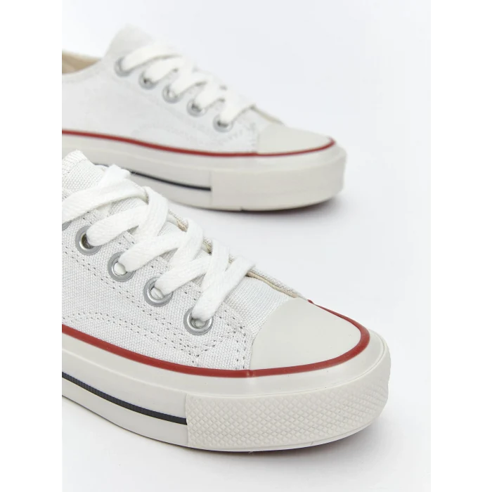 LCW STEPS Beyaz Bağcıklı Kız Çocuk Spor Ayakkabı