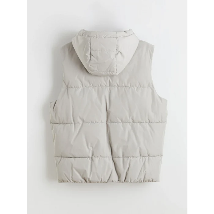 LCW Vision Bej Standart Kalıp Kapüşonlu Erkek Şişme Yelek