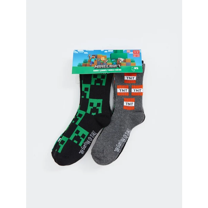 LCW Kids Karışık Minecraft Desenli Erkek Çocuk Soket Çorap 5li
