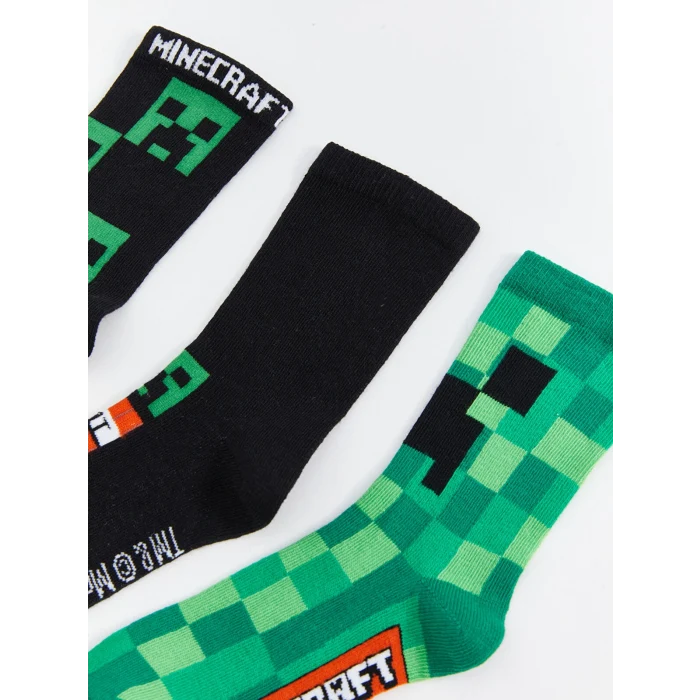 LCW Kids Karışık Minecraft Desenli Erkek Çocuk Soket Çorap 5li