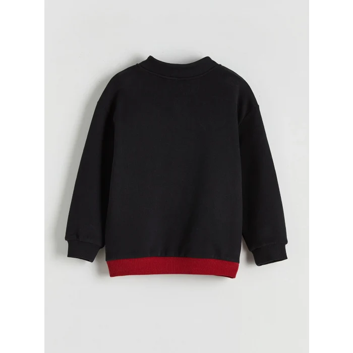 LCW Kids Kırmızı Galatasaray Baskılı Erkek Çocuk Kalın Sweatshirt