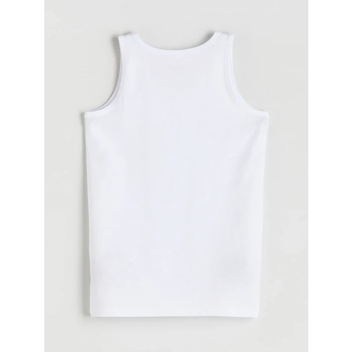 LCW Kids Beyaz Bisiklet Yaka Erkek Çocuk Atlet 5li