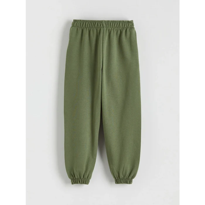 LCW baby Haki Beli Lastikli Erkek Bebek Jogger Eşofman Altı