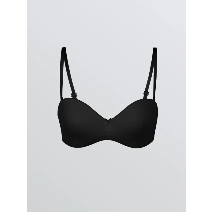 LCW DREAM Siyah Balenli Dolgusuz Straplez Sütyen