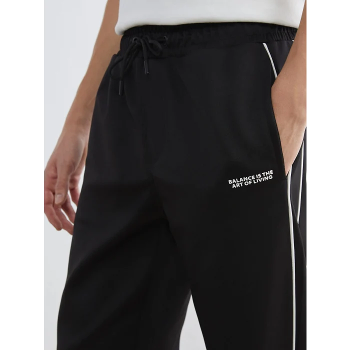 XSIDE Siyah Standart Kalıp Erkek Eşofman Altı