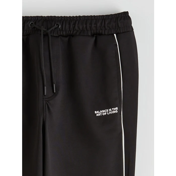 XSIDE Siyah Standart Kalıp Erkek Eşofman Altı