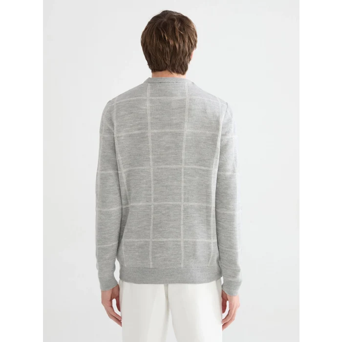 SOUTHBLUE Gri Bisiklet Yaka Erkek Triko Kazak