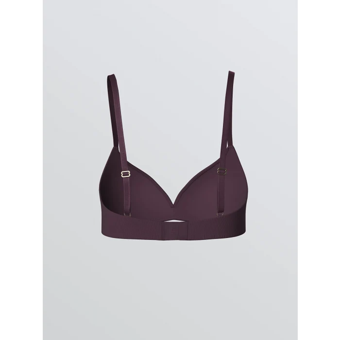 LCW DREAM Mürdüm Balensiz Dolgusuz Düz Üçgen Sütyen