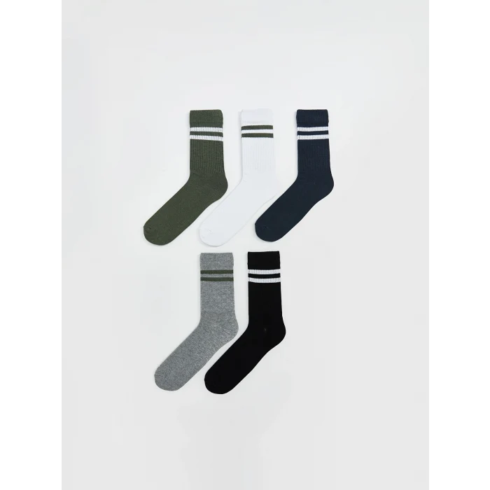 LCW ACCESSORIES Karışık Çizgili Erkek Soket Çorap 5li