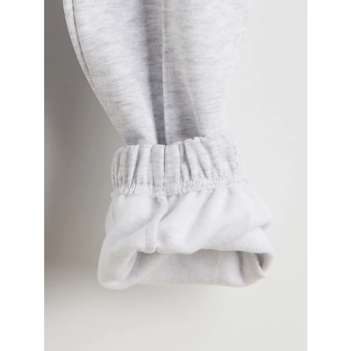 LCW Kids Gri Beli Lastikli Kız Çocuk Jogger Eşofman Altı