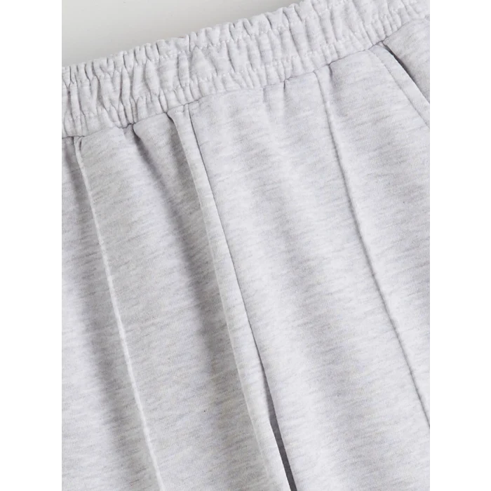 LCW Kids Gri Beli Lastikli Kız Çocuk Jogger Eşofman Altı