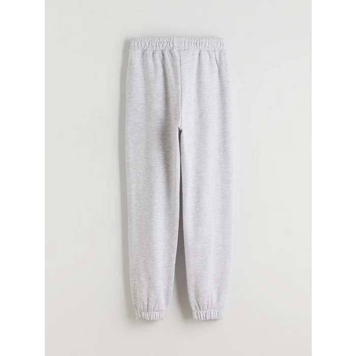 LCW Kids Gri Beli Lastikli Kız Çocuk Jogger Eşofman Altı