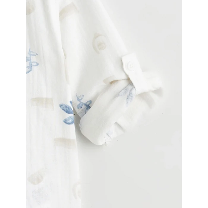 LCW Kids Ekru Hakim Yaka Uzun Kollu Erkek Çocuk Gömlek