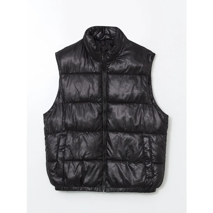 XSIDE Siyah Dik Yaka Erkek Şişme Yelek