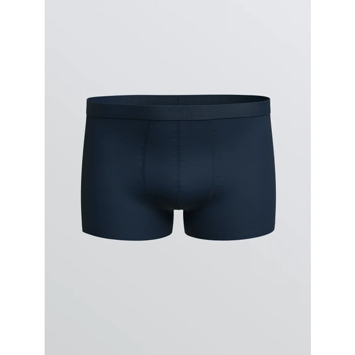 LC WAIKIKI Lacivert Standart Kalıp Pamuklu Esnek Erkek Boxer 3lü