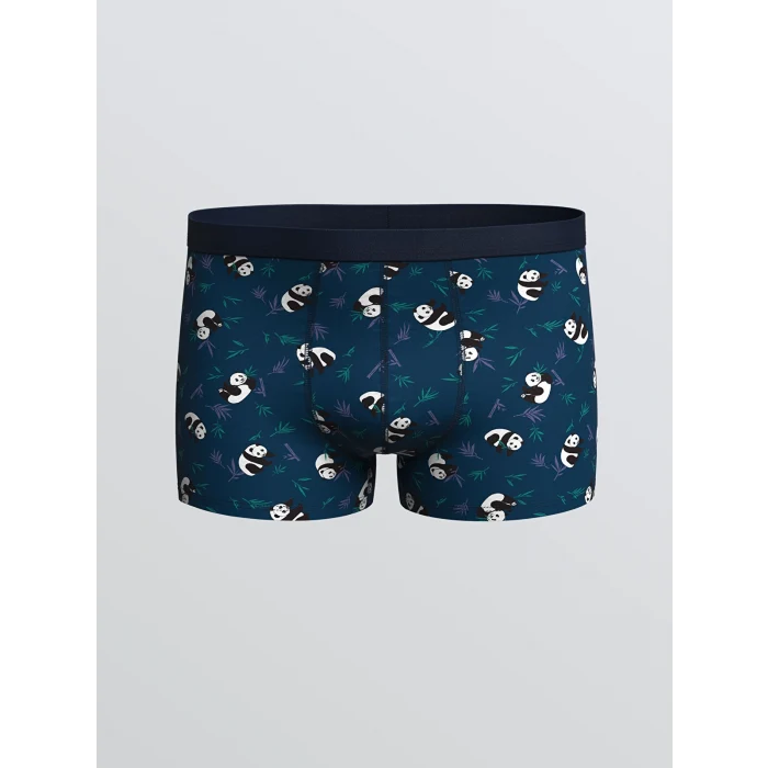 LC WAIKIKI Lacivert Standart Kalıp Pamuklu Esnek Erkek Boxer 3lü