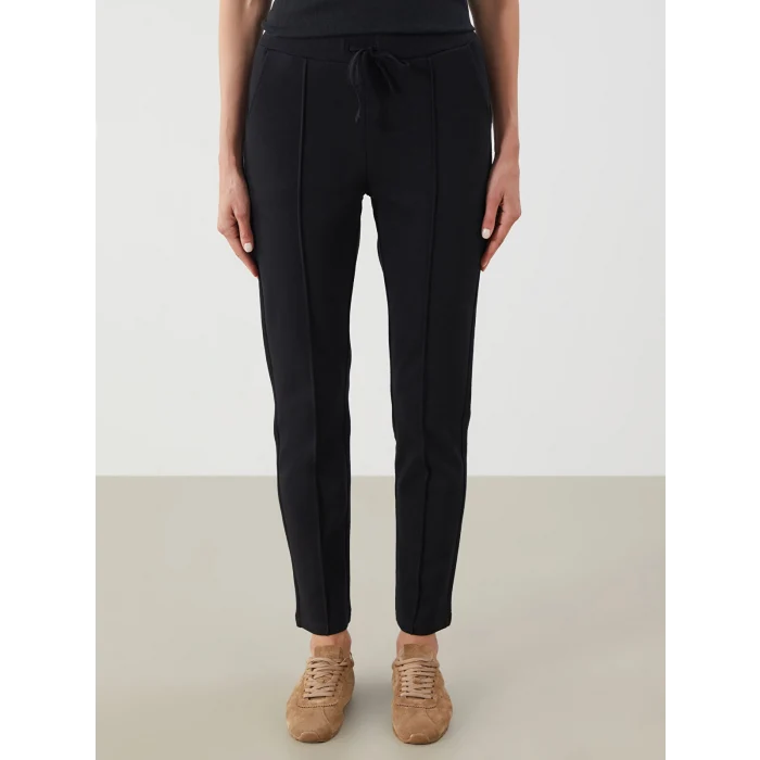 LCWAIKIKI Classic Siyah Beli Lastikli Kadın Eşofman Altı