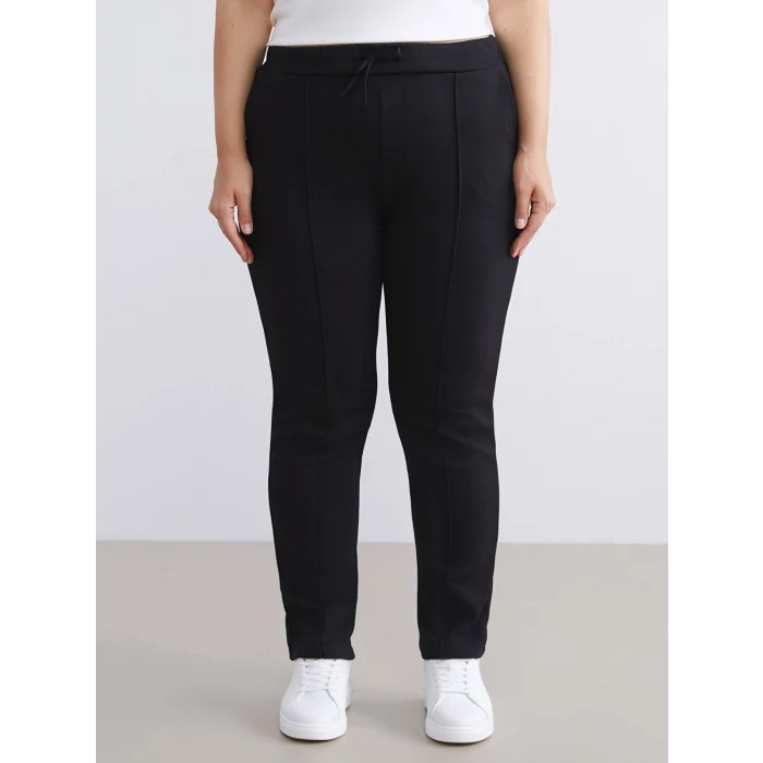 LCWAIKIKI Classic Siyah Beli Lastikli Kadın Eşofman Altı