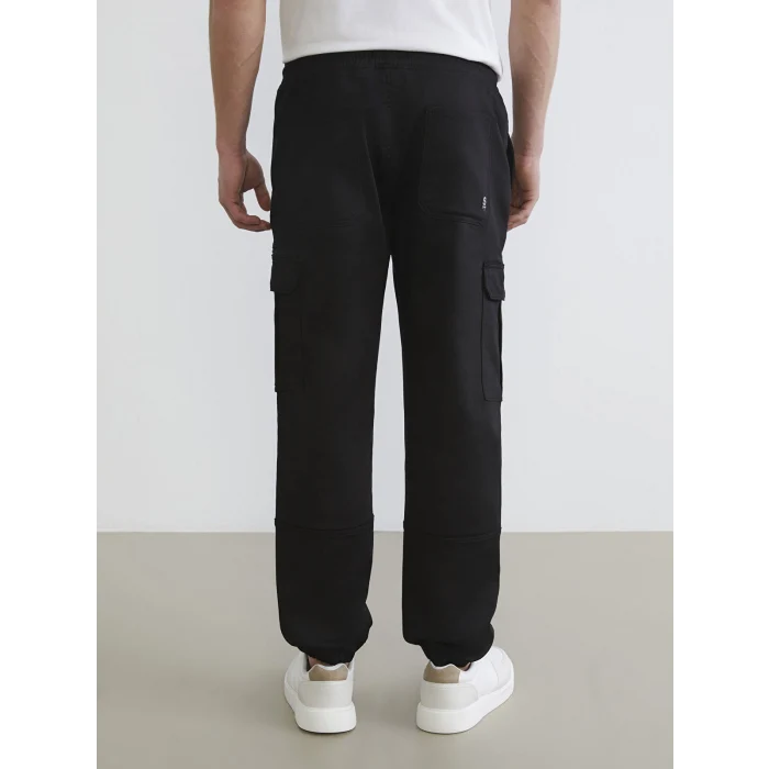 XSIDE Siyah Standart Kalıp Erkek Kargo Pantolon