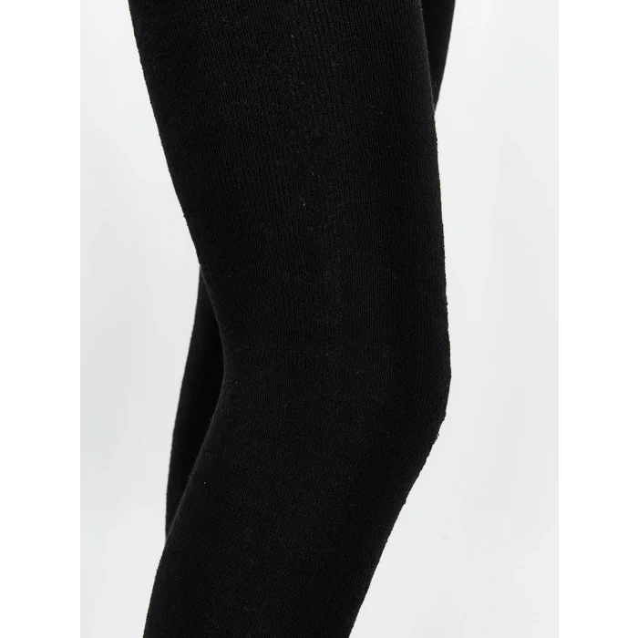 LCW Kids Siyah Basic Kız Çocuk Külotlu Çorap 2li