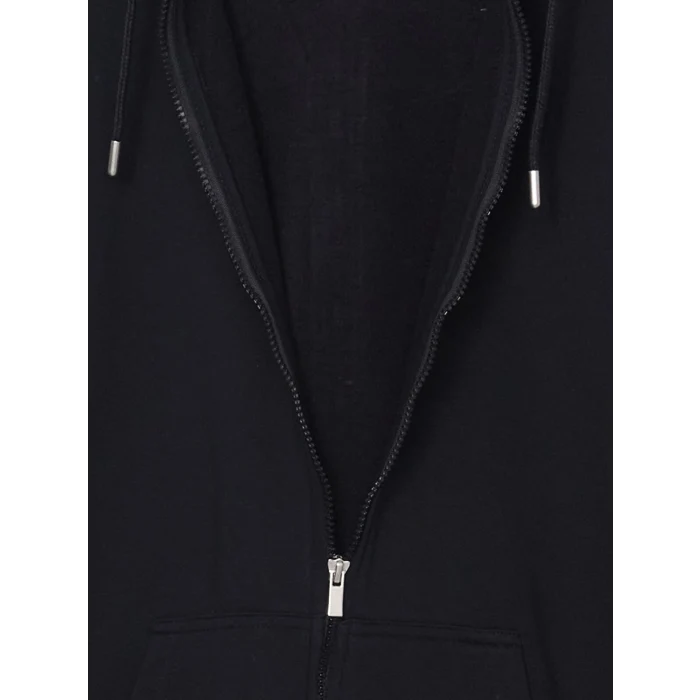 LCWAIKIKI Classic Siyah Kapüşonlu Uzun Kollu Erkek Fermuarlı Sweatshirt
