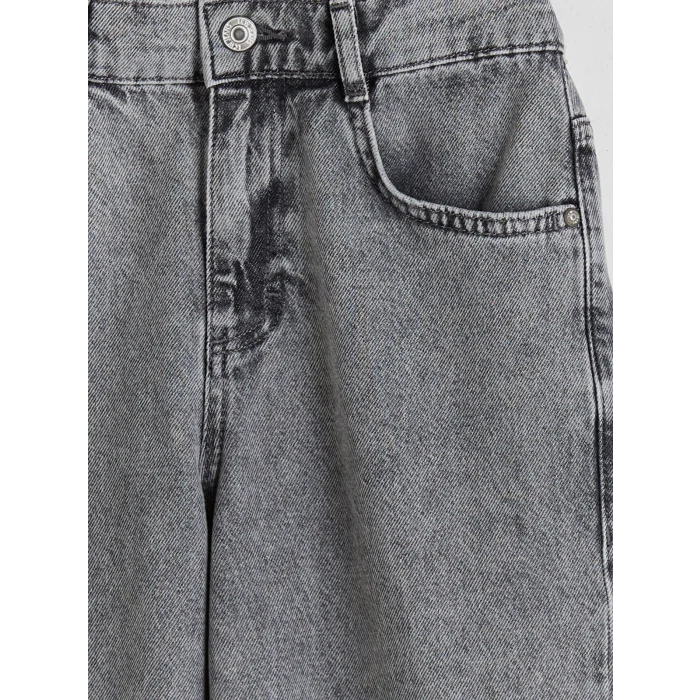 LCW Kids Gri Loose Fit Erkek Çocuk Jean Pantolon