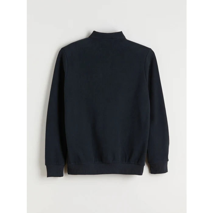 LC WAIKIKI Lacivert Polo Yaka Erkek Sweatshirt