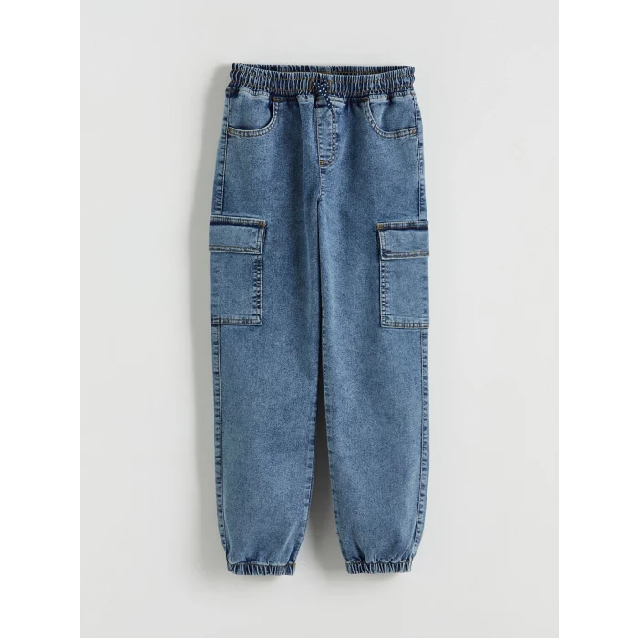 LCW Kids İndigo Erkek Çocuk Kargo Jean Pantolon