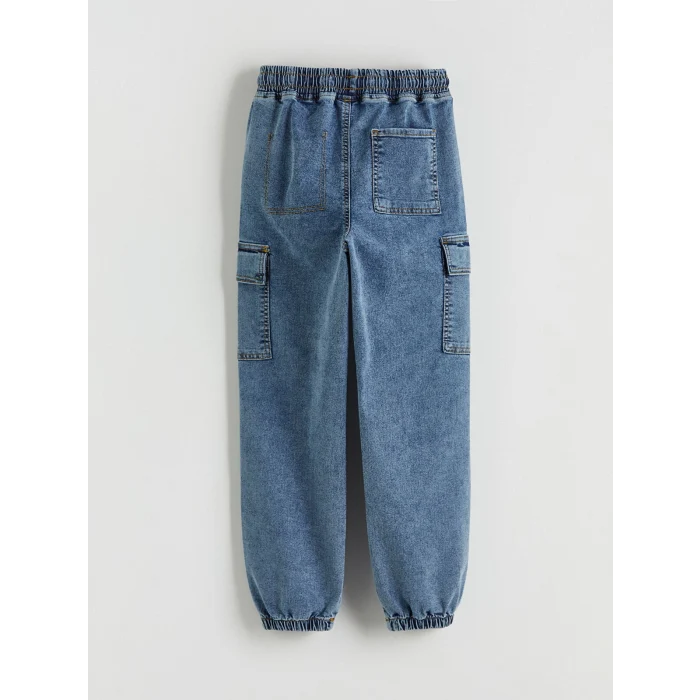 LCW Kids İndigo Erkek Çocuk Kargo Jean Pantolon