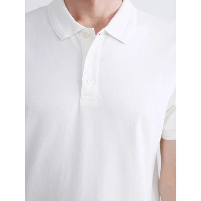 LCWAIKIKI Classic Ekru Polo Yaka Erkek Tişört