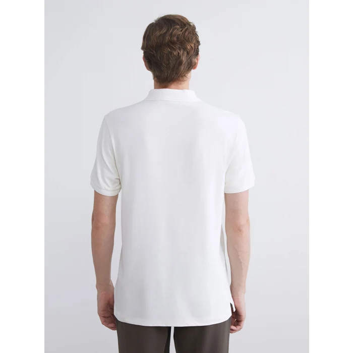 LCWAIKIKI Classic Ekru Polo Yaka Erkek Tişört