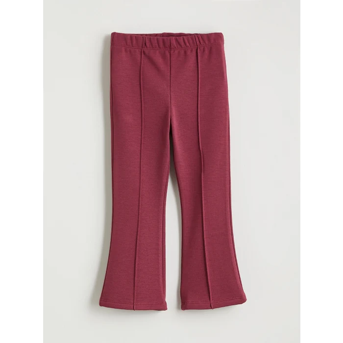 LCW Kids Bordo Baskılı Kız Çocuk Sweatshirt ve Pantolon 2li