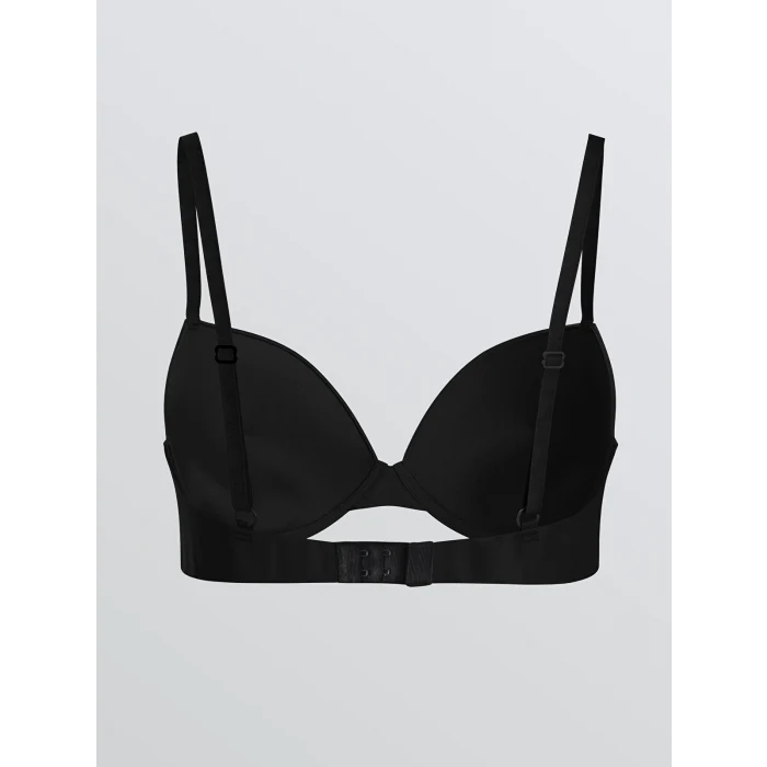 LCW DREAM Siyah Balenli Yarım Dolgulu Tişört Sütyen