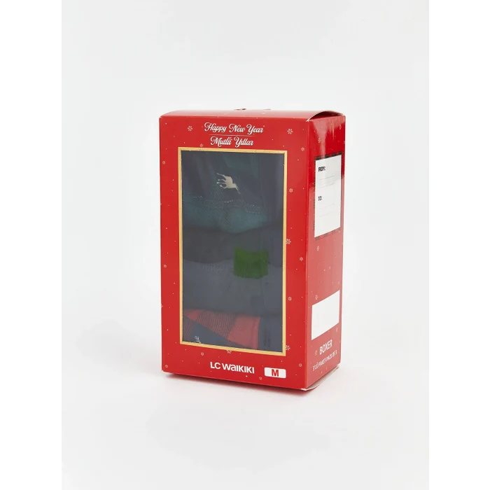 LC WAIKIKI Kırmızı Standart Kalıp Pamuklu Esnek Erkek Boxer 3lü