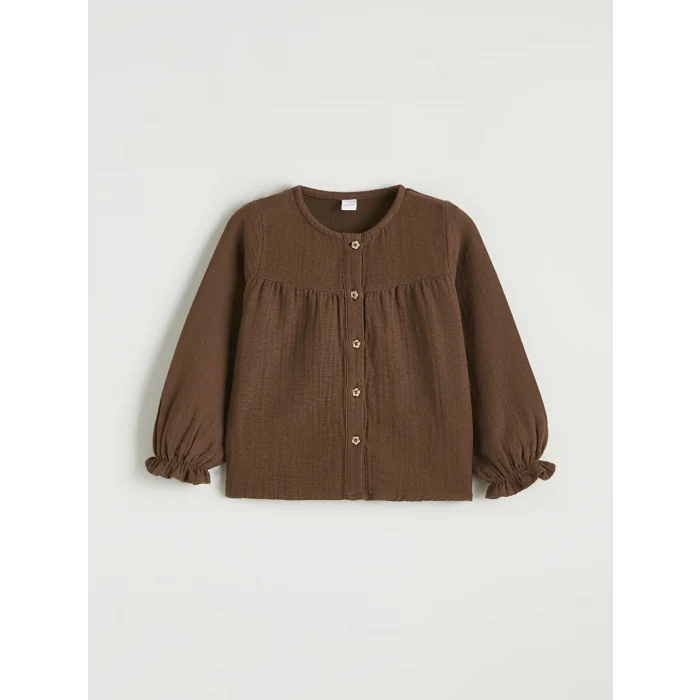 LCW Kids Kahverengi Kız Çocuk Bluz ve Jogger Pantolon 2li