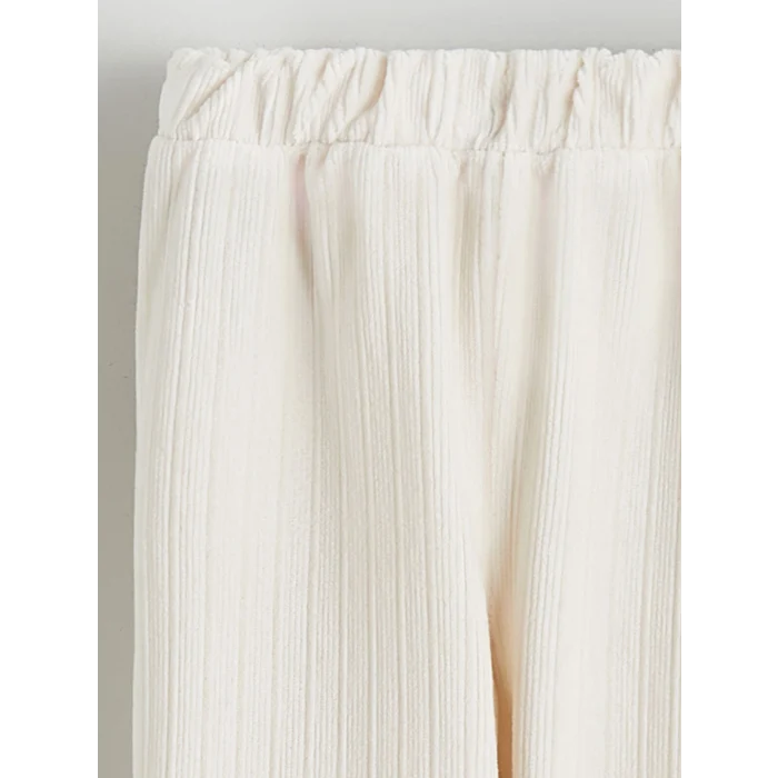 LCW baby Ekru Bisiklet Yaka Çizgili Erkek Bebek Sweatshirt ve Eşofman Alt