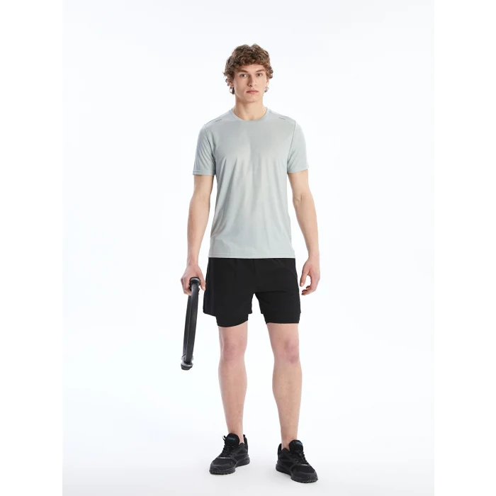 XSIDE ACTIVE Siyah Standart Kalıp Erkek Taytlı Şort