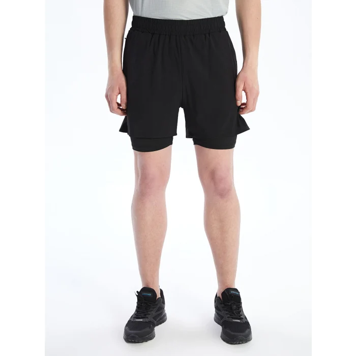 XSIDE ACTIVE Siyah Standart Kalıp Erkek Taytlı Şort