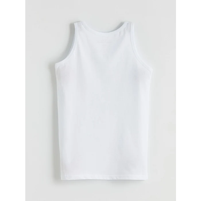 LCW Kids Beyaz Minecraft Baskılı Erkek Çocuk Atlet 2li